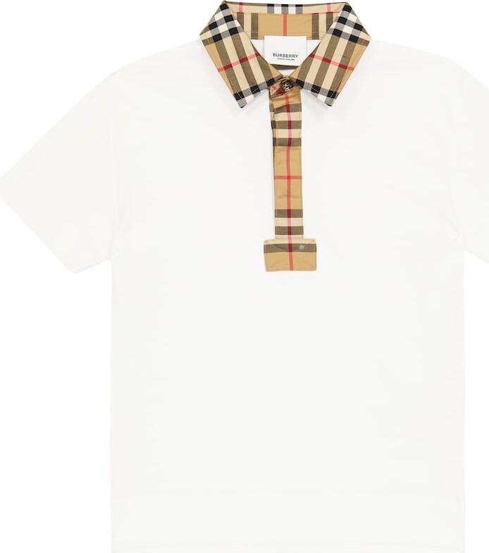 Burberry Children Vintage Check cotton polo shirt