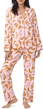 Enjoyoself Women Cotton Pajamas Set Short Sleeve Cute Sleepwear