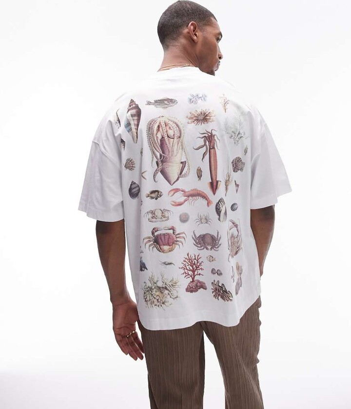 topman white oversized t shirt