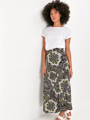 M&Co Paisley print maxi skirt