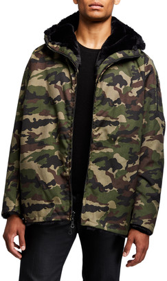Mostly Heard Rarely Seen Men's Reversible Hooded Zip-Front Jacket