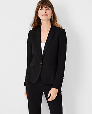 Kleding Gender-neutrale kleding volwassenen Blazers Desperately Seeking Inspired Ann Taylor Size 10 Black Glitter Blazer 
