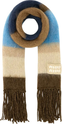 Miu Miu Wool Eyelet-crochet Scarf - ShopStyle Scarves & Wraps