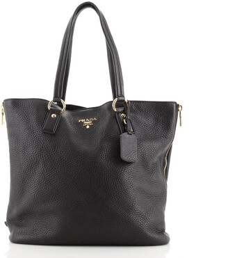 prada side zip tote