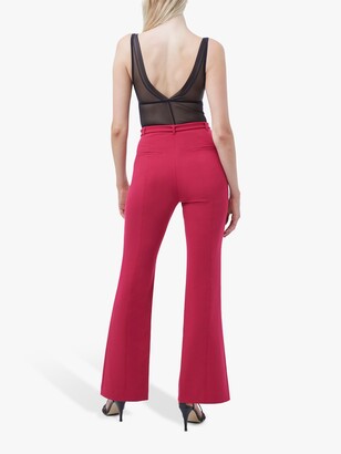 French Connection Alia Trousers, Pink Cerise