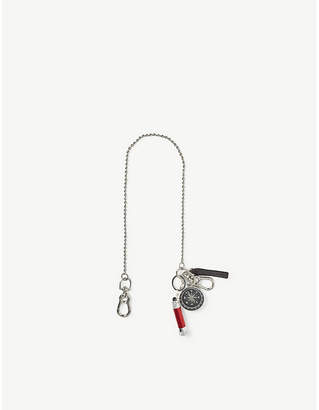 DSQUARED2 Compass and light branded chain key ring
