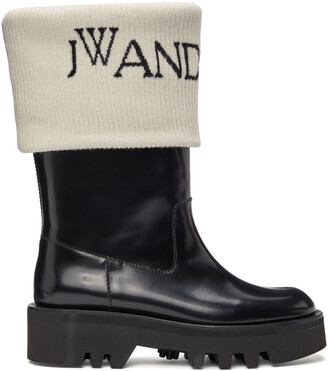 J.W.Anderson Black Fisherman Boots