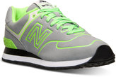 Thumbnail for your product : New Balance Men's 574 Neon Casual Sneakers from Finish Line