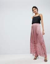 Thumbnail for your product : Little Mistress Lace Pleated Maxi Skirt