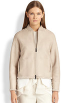 Thumbnail for your product : Brunello Cucinelli Reversible Shearling Jacket