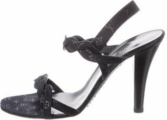 Louis Vuitton Women's Paseo Flat Comfort Sandals Monogram Denim - ShopStyle