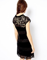 Thumbnail for your product : Oasis Lace And Velvet Shift Dress