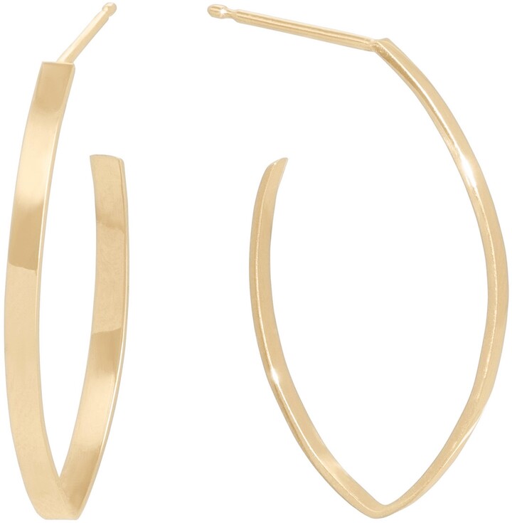 Thick Gold Hoops | Shop the world's largest collection of fashion 