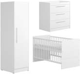 Thumbnail for your product : Little Acorns Portofino Cot Bed, Dresser And Single Wardrobe