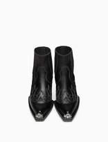 Thumbnail for your product : Calvin Klein applique ankle boot in calf leather