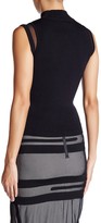 Thumbnail for your product : Stella & Jamie Angelia Silk Contrast Ribbed Sweater Tank
