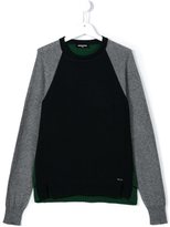 Thumbnail for your product : DSQUARED2 Kids colour block jumper