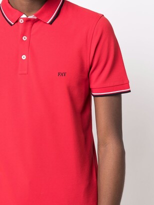 Fay Embroidered-Logo Polo Shirt