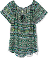Thumbnail for your product : New York and Company Outlet Exclusive - Tie-Front Blouse - Print