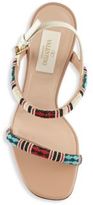 Thumbnail for your product : Valentino Garavani 14092 Beaded Open Toe Sandals