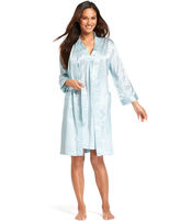 Thumbnail for your product : Miss Elaine Peached Satin Robe