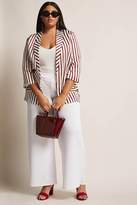 Thumbnail for your product : Forever 21 Plus Size Stripe Blazer