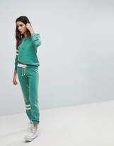 Thumbnail for your product : Ocean Drive Burnout Stripe Sweat Top In Green