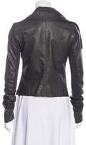 Thumbnail for your product : Rick Owens Leather Zip-Up Jacket