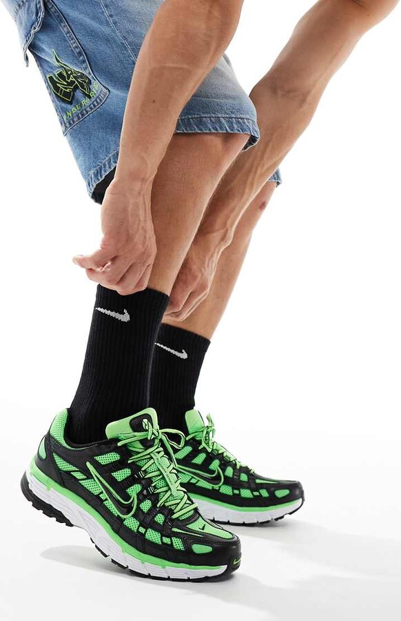 Nike P-6000 sneakers in volt and black
