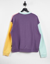 Thumbnail for your product : Kickers relaxed sweatshirt with embroidered logo in vintage colour block