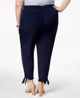 Thumbnail for your product : NY Collection Plus & Petite Plus Size Tapered Tie-Hem Pants