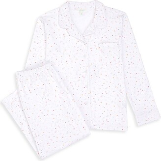 Marie Chantal 2-Piece Star & Crown Print Pajama Set