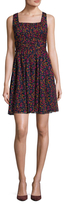 Thumbnail for your product : Anna Sui Silk Floral Print Flared Dress