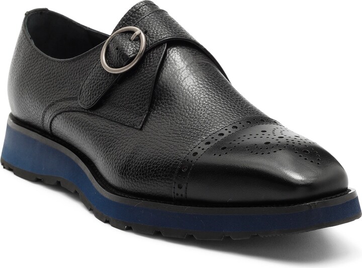 MAISON FORTE Coventry Hybrid Cap Toe Monk Strap Loafer