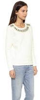 Thumbnail for your product : Maison Scotch Quilted Sweater with Stones