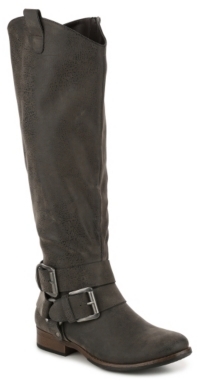 Crown Vintage Buckles Riding Boot