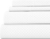 Thumbnail for your product : IENJOY HOME Expressed In Embossed by The Home Collection Checkered 4 Piece Bed Sheet Set, King