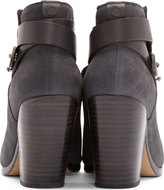 Thumbnail for your product : Rag and Bone 3856 Rag & Bone Grey Nubuck Harrow Ankle Boots