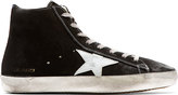 Thumbnail for your product : Golden Goose Black Suede High Top Francy Sneakers