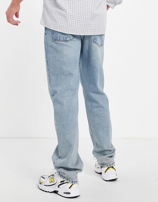ASOS DESIGN straight leg jeans in 90s wash