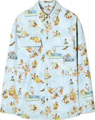 トップス OFF-WHITE Cotton Check Shirt size L Off-White Navy Blue Checkered Cotton Button Front Shirt XS