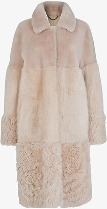Whistles Cossma relaxed-fit shearling coat