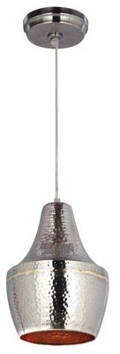 MistanaTM Derrick 1-Light Single Bell Pendant Mistana Size: 10" H x 8" W x 8" D