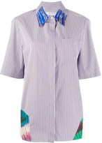 Thumbnail for your product : Boon The Shop Striped Patchwork Shirt