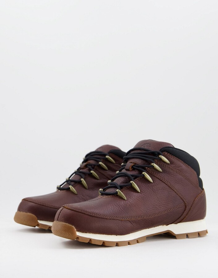 Timberland Euro Sprint Hiker boots in dark brown ShopStyle