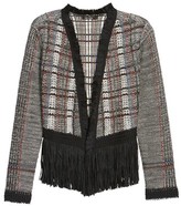 Thumbnail for your product : Nic+Zoe Women's Plaid Tweed Fringe Jacket