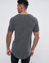 Thumbnail for your product : SikSilk Textured Muscle T-Shirt In Grey