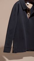 Thumbnail for your product : Burberry Long-sleeved Cotton Polo Shirt