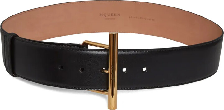 Alexander McQueen T-bar buckle belt