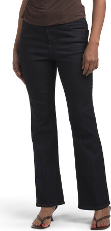 TJMAXX High Rise Two Button Sculpting Bootcut Jeans For Women, Spandex/Cotton/Polyester